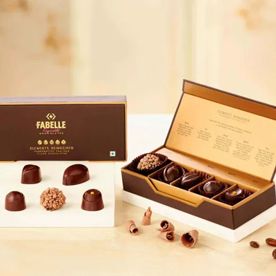 "ITC Kakatiya Elements Reimagined-Nature inspired 5 Chocolate Pralines - Click here to View more details about this Product